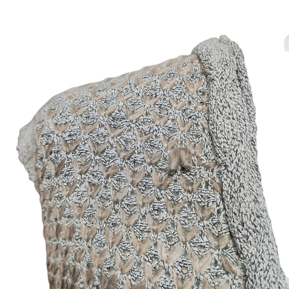NEW Simply Noelle Knit Vest Long Open Women's Cardigan NWT Cream Ombre Size L XL - Picture 8 of 12